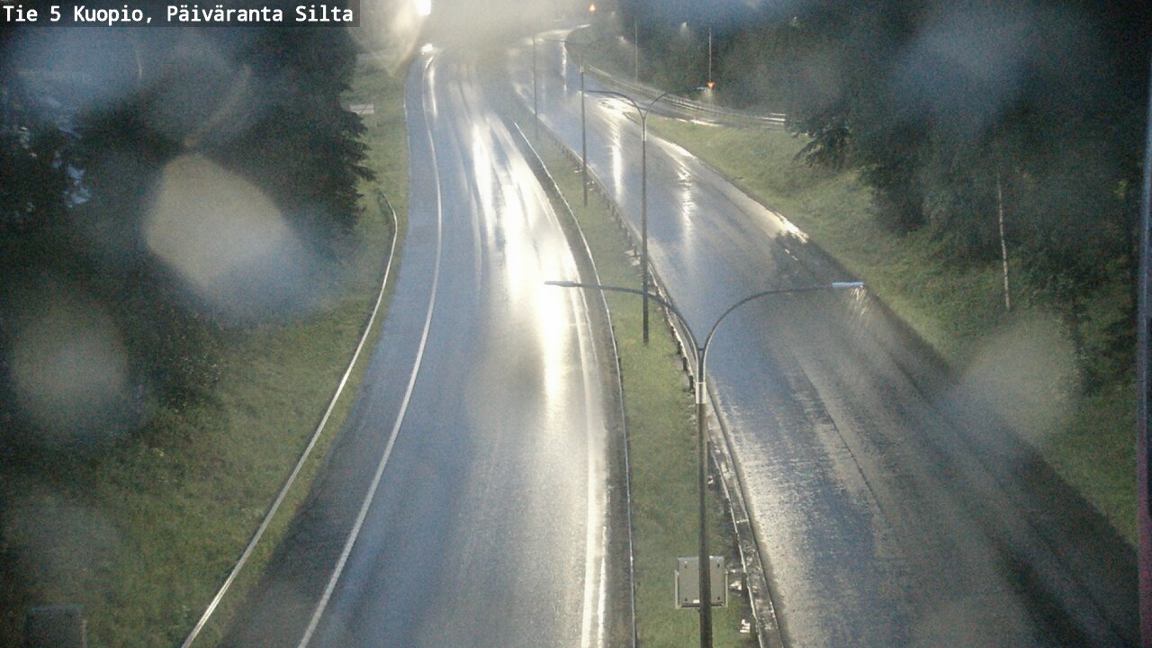 Weather Camera Image Road 5 Kuopio, Päiväranta silta, Kuopio, Pohjois-Savo