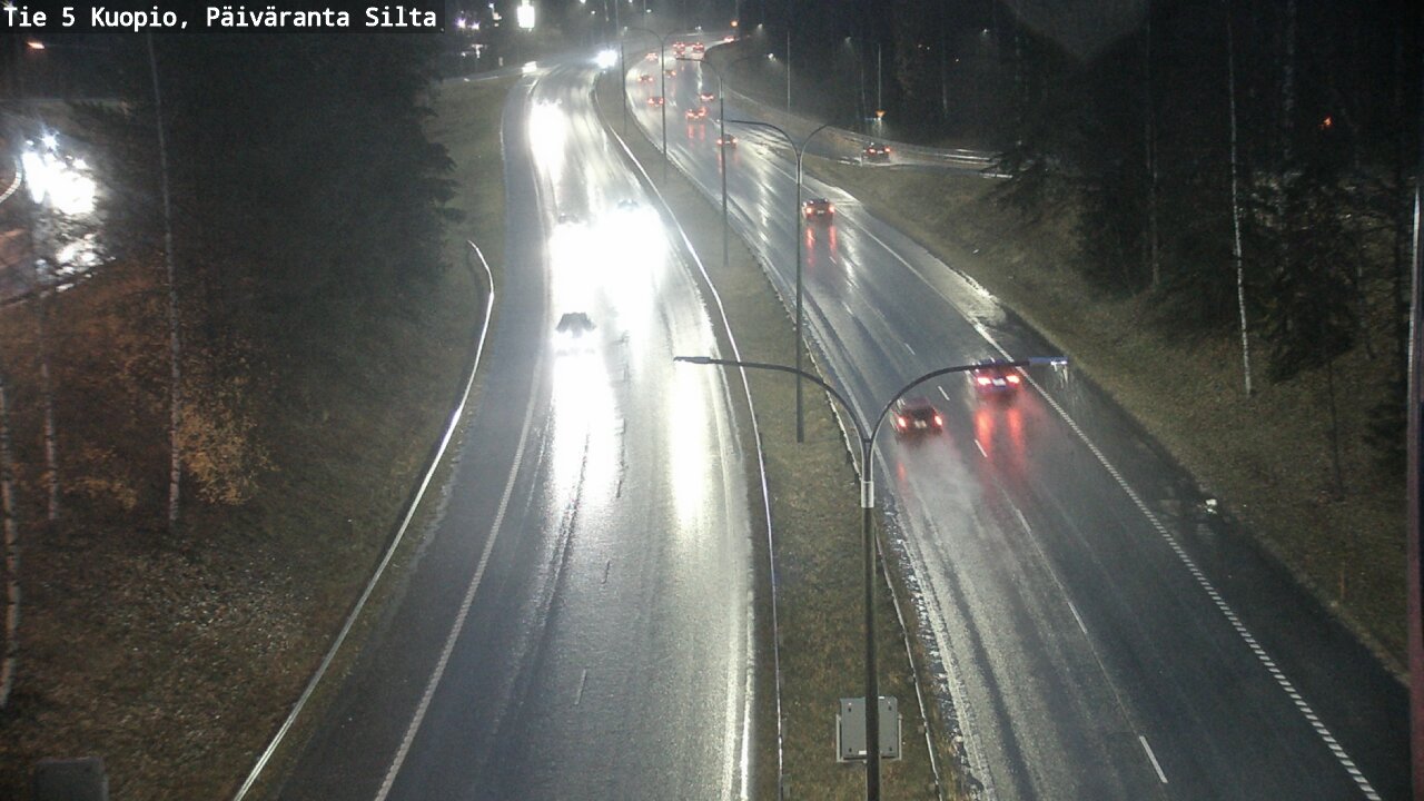 Weather Camera Image Väg 5 Kuopio, Päiväranta silta, Kuopio, Pohjois-Savo