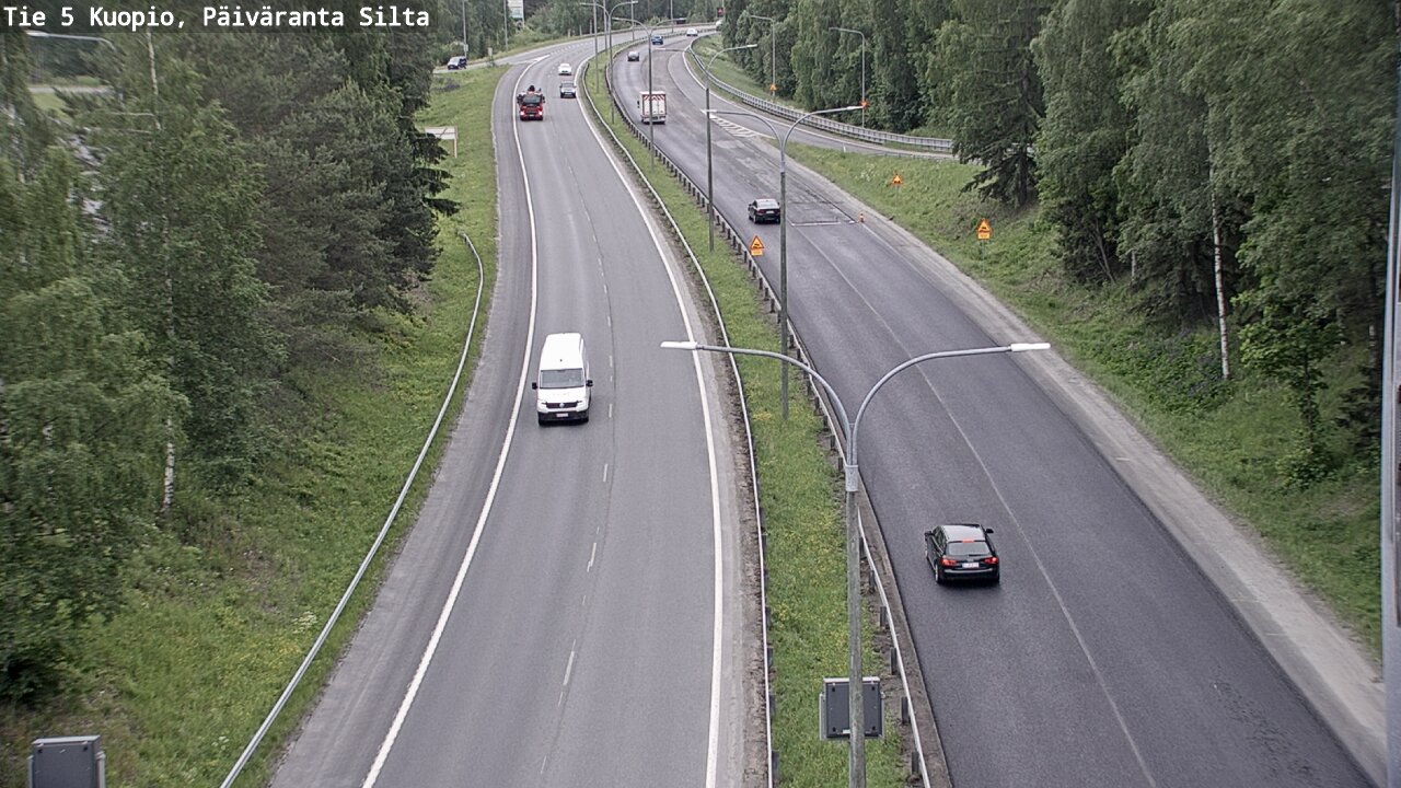 Weather Camera Image Road 5 Kuopio, Päiväranta silta, Kuopio, Pohjois-Savo