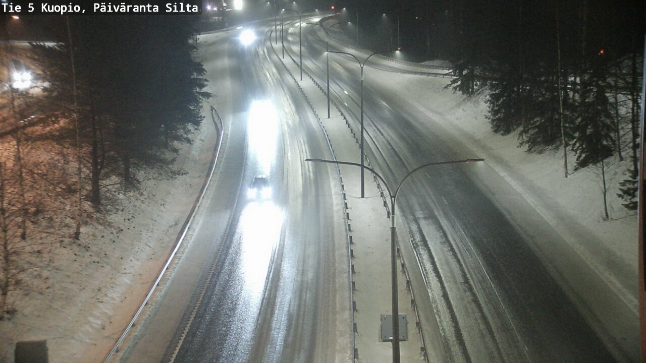 Weather Camera Image Road 5 Kuopio, Päiväranta silta, Kuopio, Pohjois-Savo