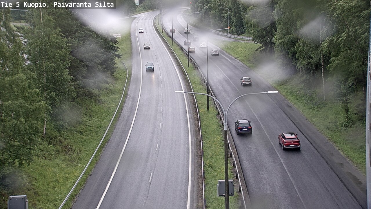 Weather Camera Image Väg 5 Kuopio, Päiväranta silta, Kuopio, Pohjois-Savo