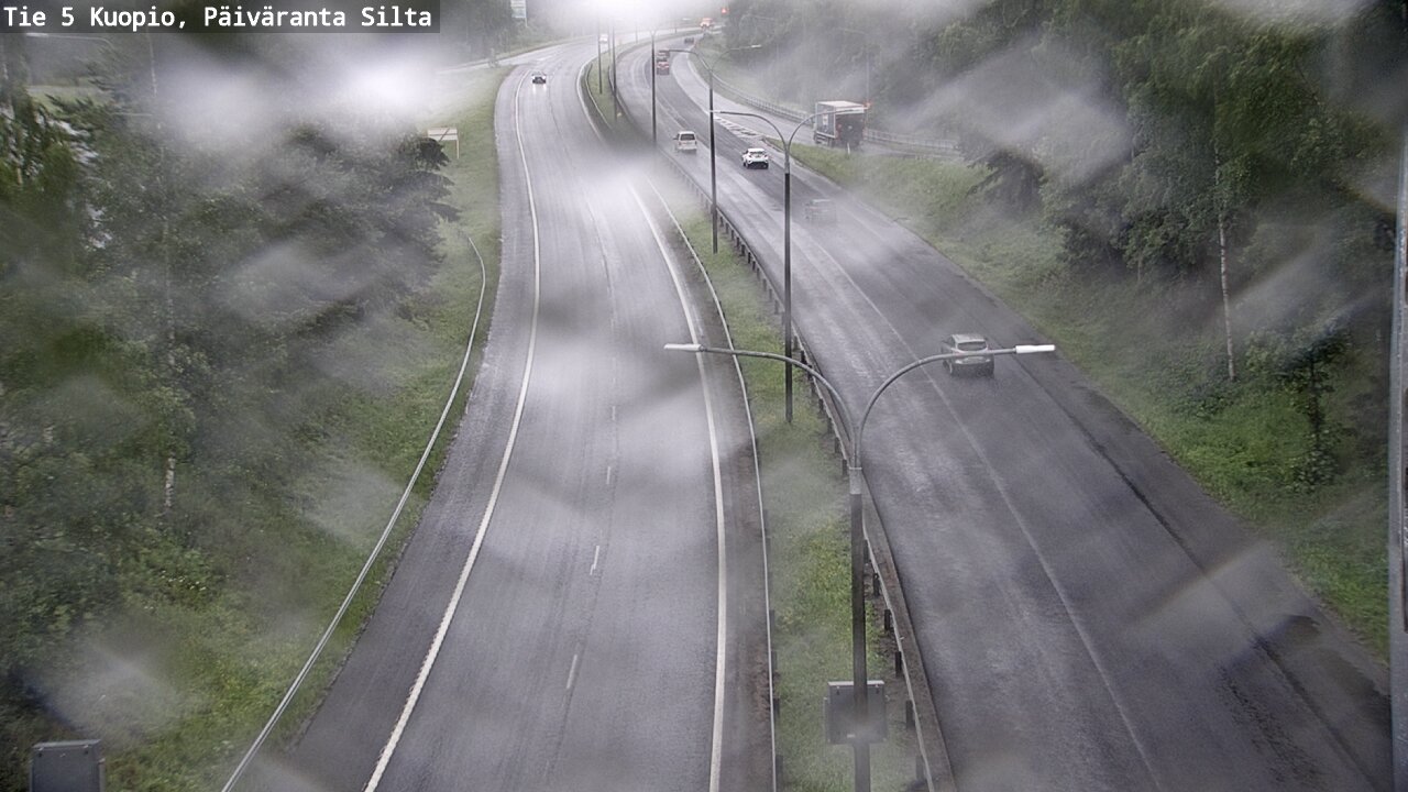 Weather Camera Image Väg 5 Kuopio, Päiväranta silta, Kuopio, Pohjois-Savo