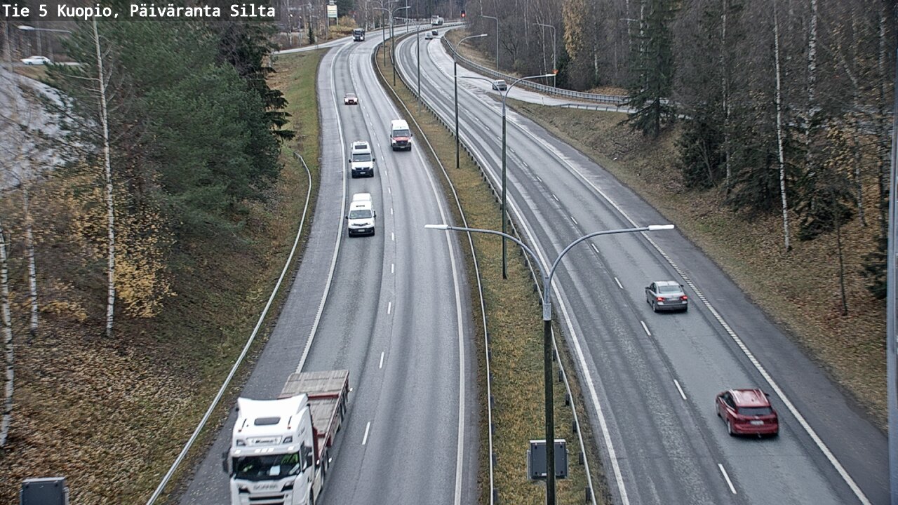 Weather Camera Image Väg 5 Kuopio, Päiväranta silta, Kuopio, Pohjois-Savo