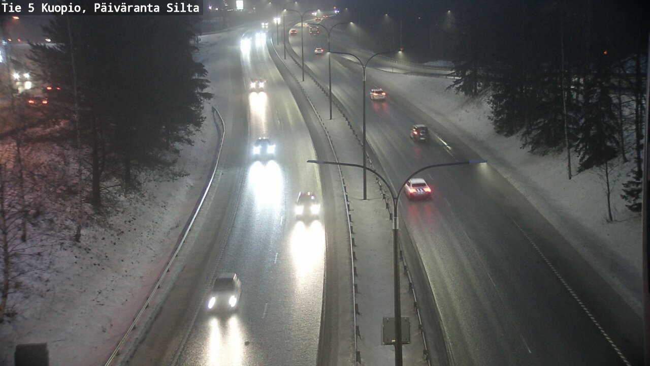 Weather Camera Image Road 5 Kuopio, Päiväranta silta, Kuopio, Pohjois-Savo