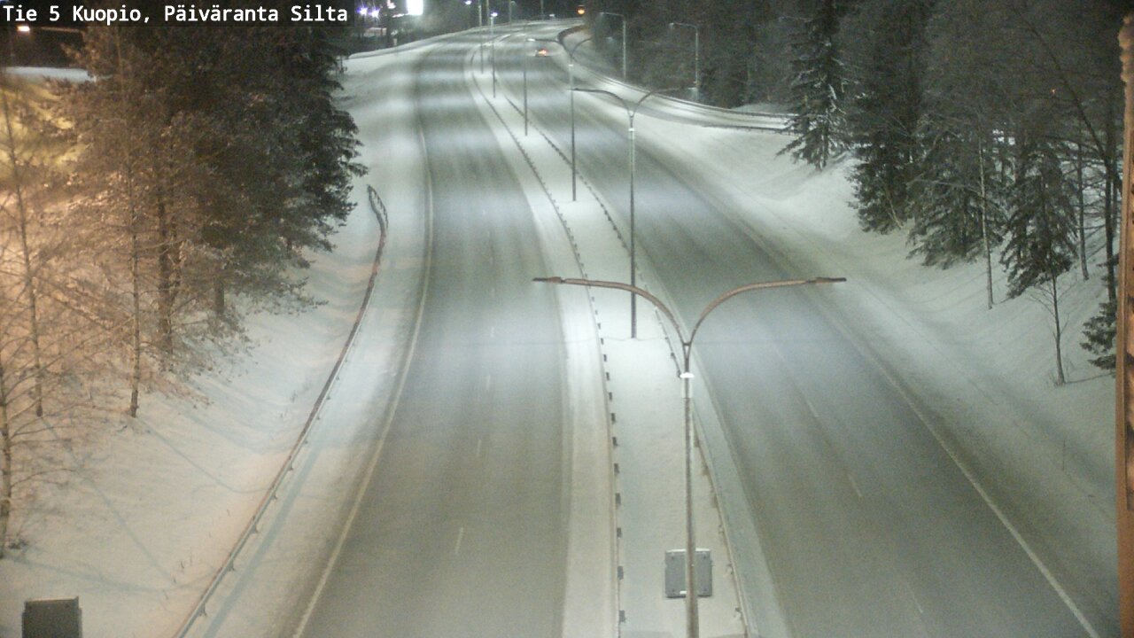 Weather Camera Image Väg 5 Kuopio, Päiväranta silta, Kuopio, Pohjois-Savo