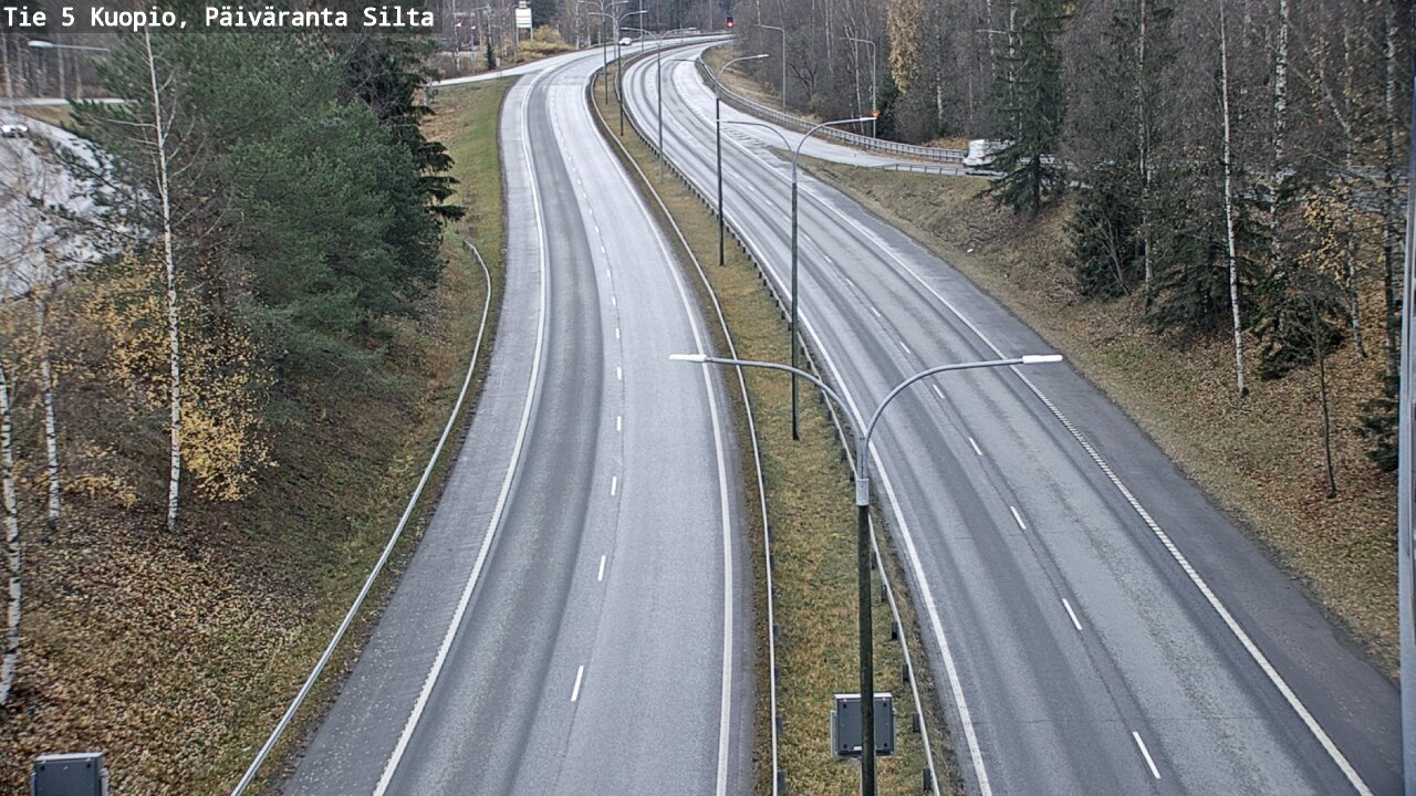 Weather Camera Image Väg 5 Kuopio, Päiväranta silta, Kuopio, Pohjois-Savo