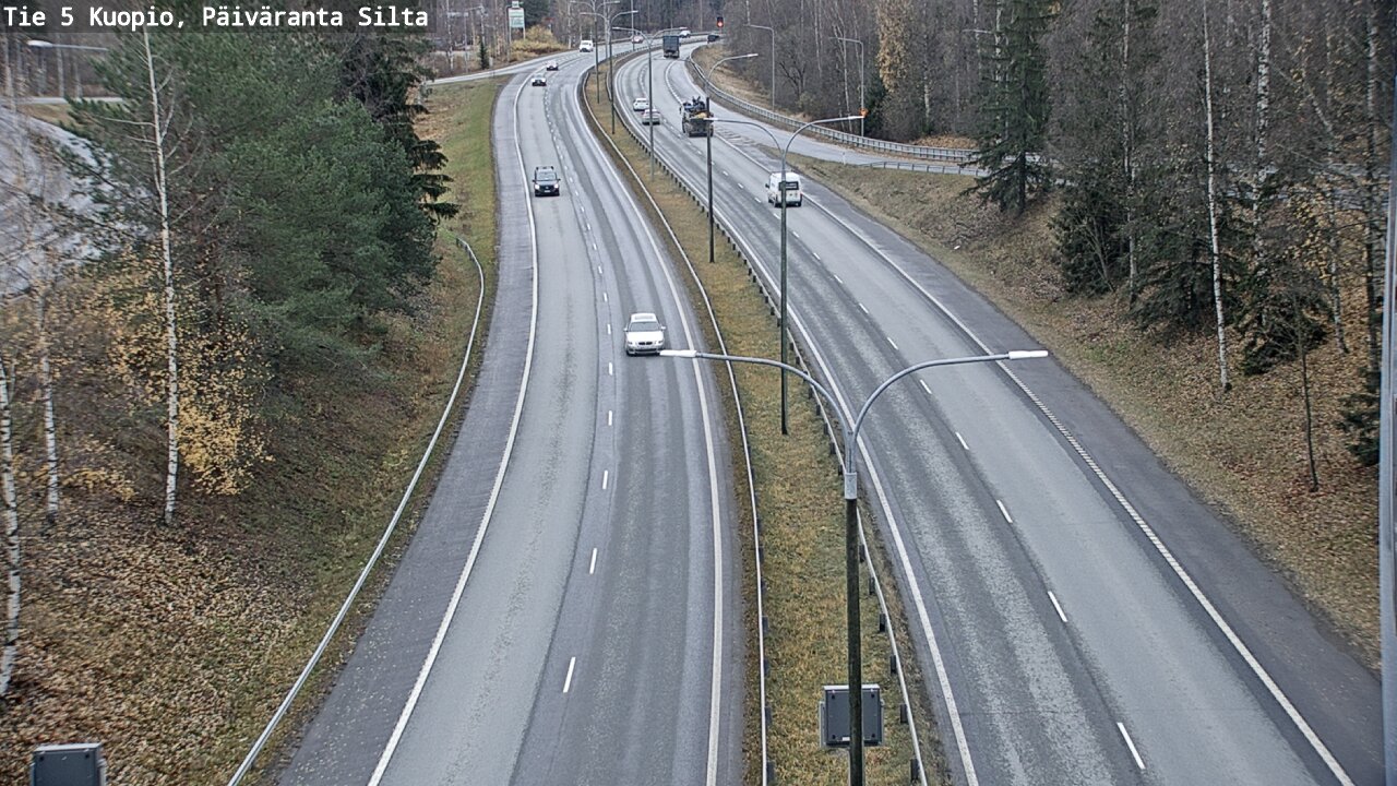 Weather Camera Image Väg 5 Kuopio, Päiväranta silta, Kuopio, Pohjois-Savo