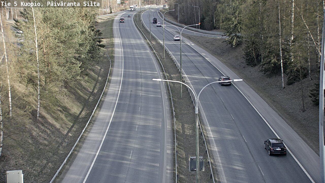Weather Camera Image Väg 5 Kuopio, Päiväranta silta, Kuopio, Pohjois-Savo