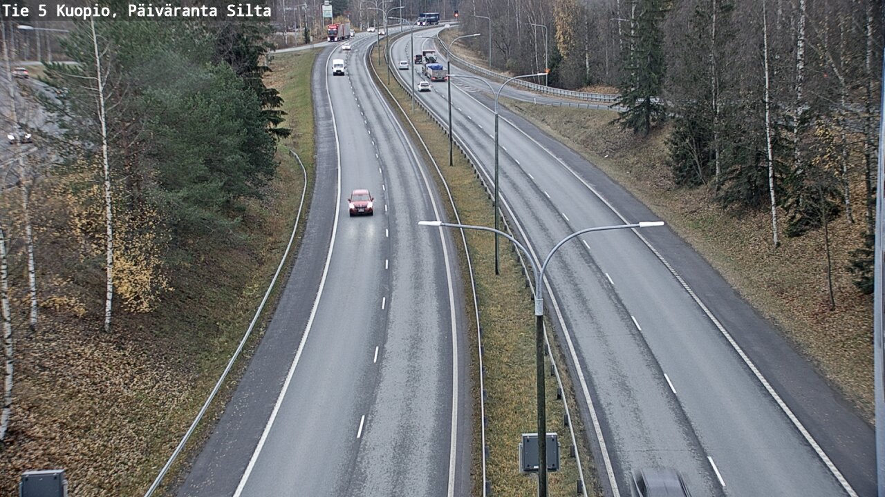 Weather Camera Image Väg 5 Kuopio, Päiväranta silta, Kuopio, Pohjois-Savo