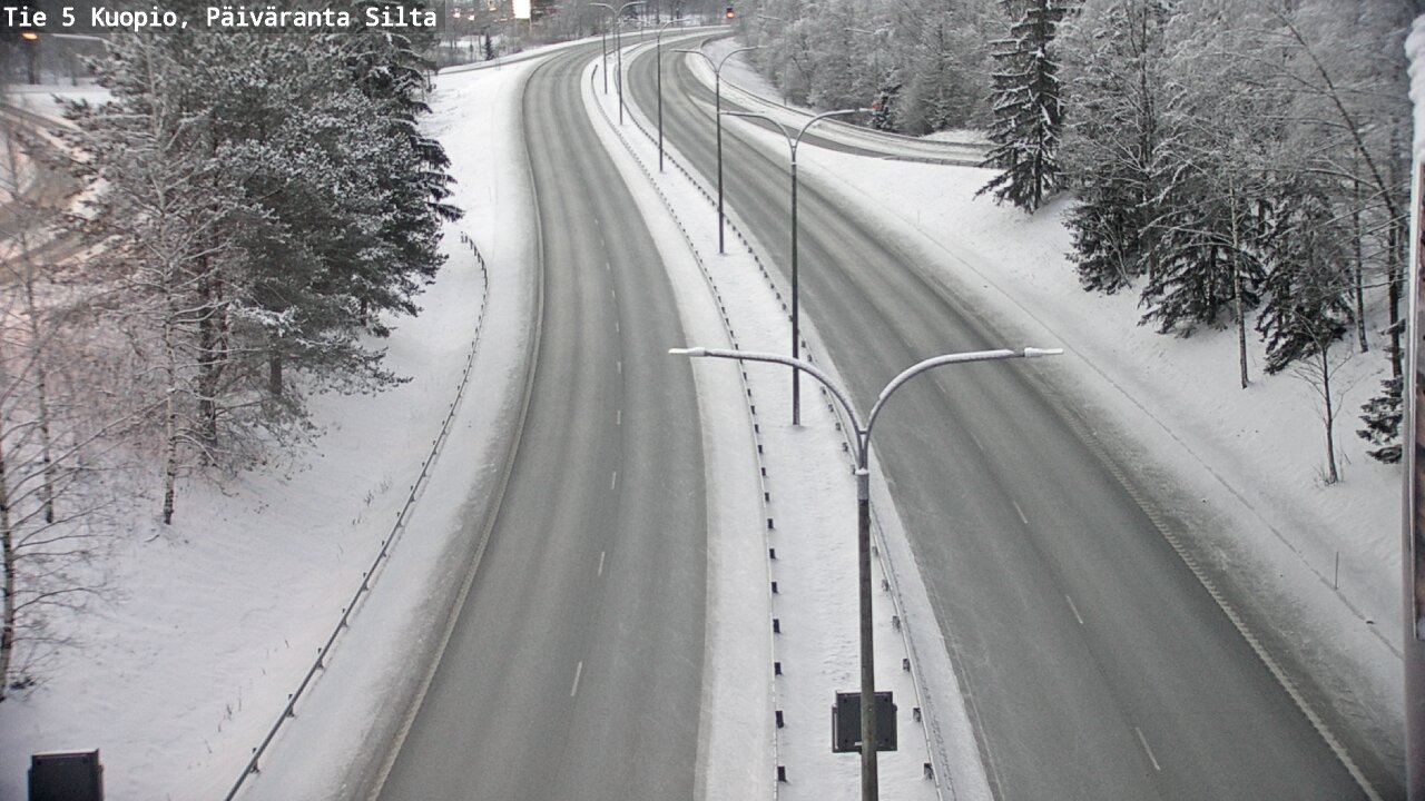 Weather Camera Image Väg 5 Kuopio, Päiväranta silta, Kuopio, Pohjois-Savo