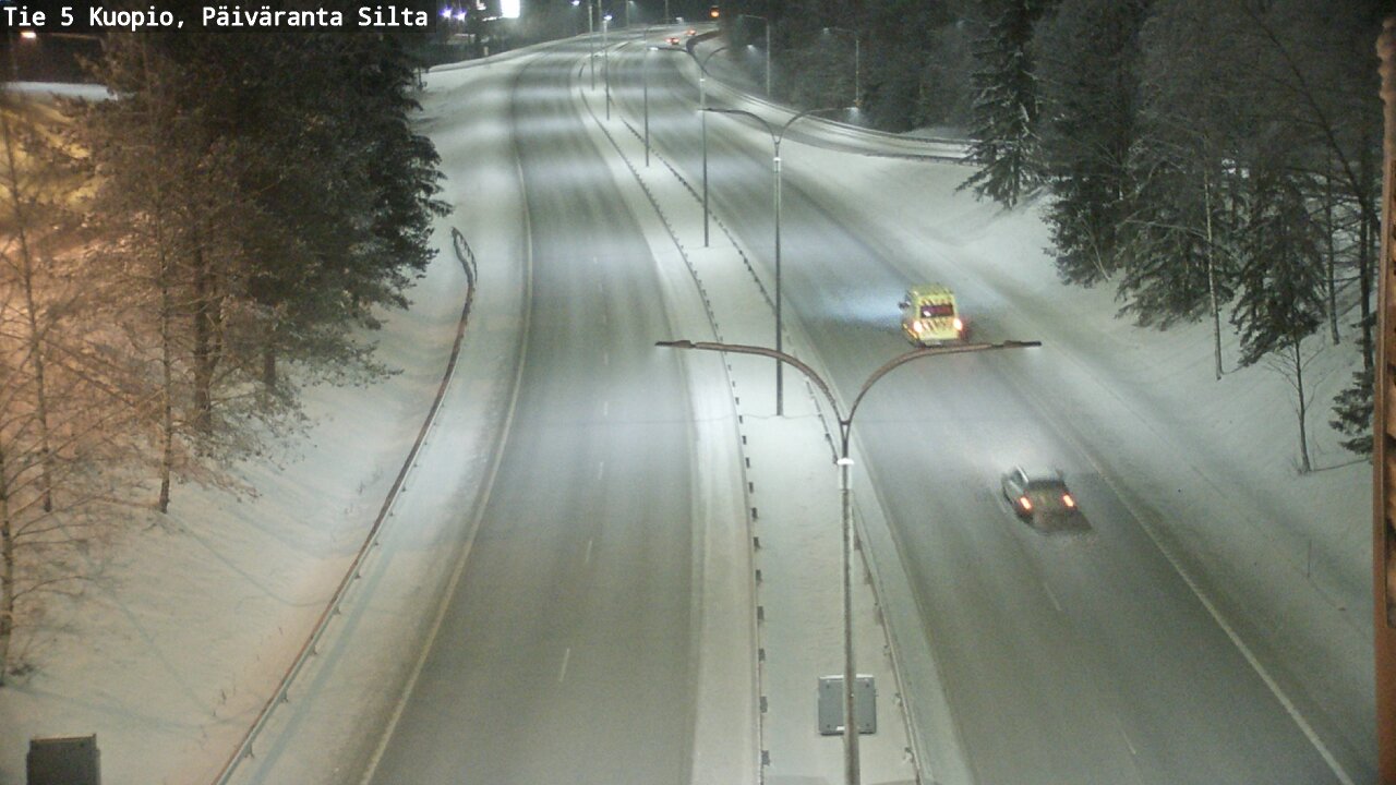 Weather Camera Image Väg 5 Kuopio, Päiväranta silta, Kuopio, Pohjois-Savo