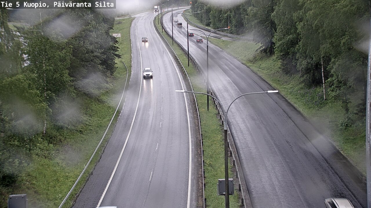 Weather Camera Image Road 5 Kuopio, Päiväranta silta, Kuopio, Pohjois-Savo