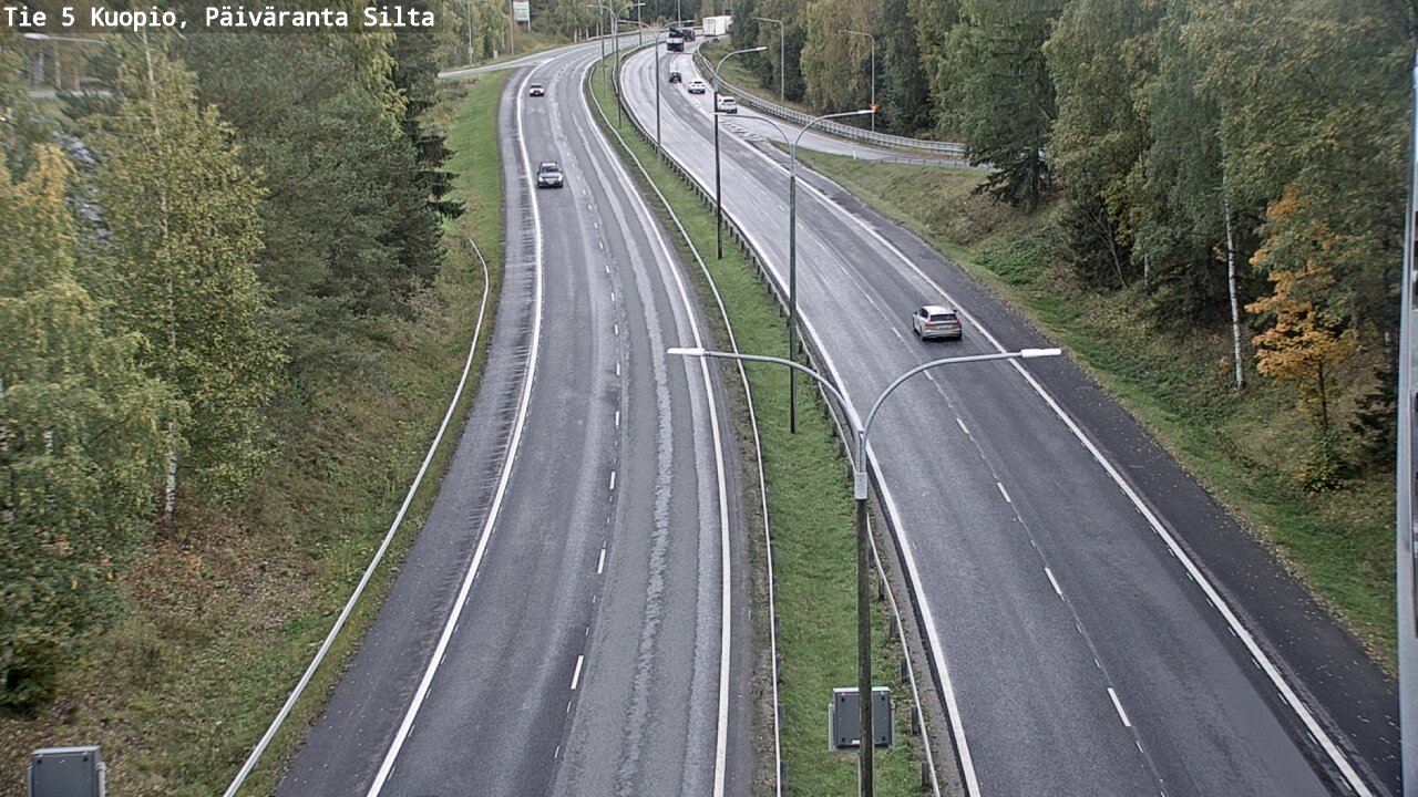 Weather Camera Image Road 5 Kuopio, Päiväranta silta, Kuopio, Pohjois-Savo