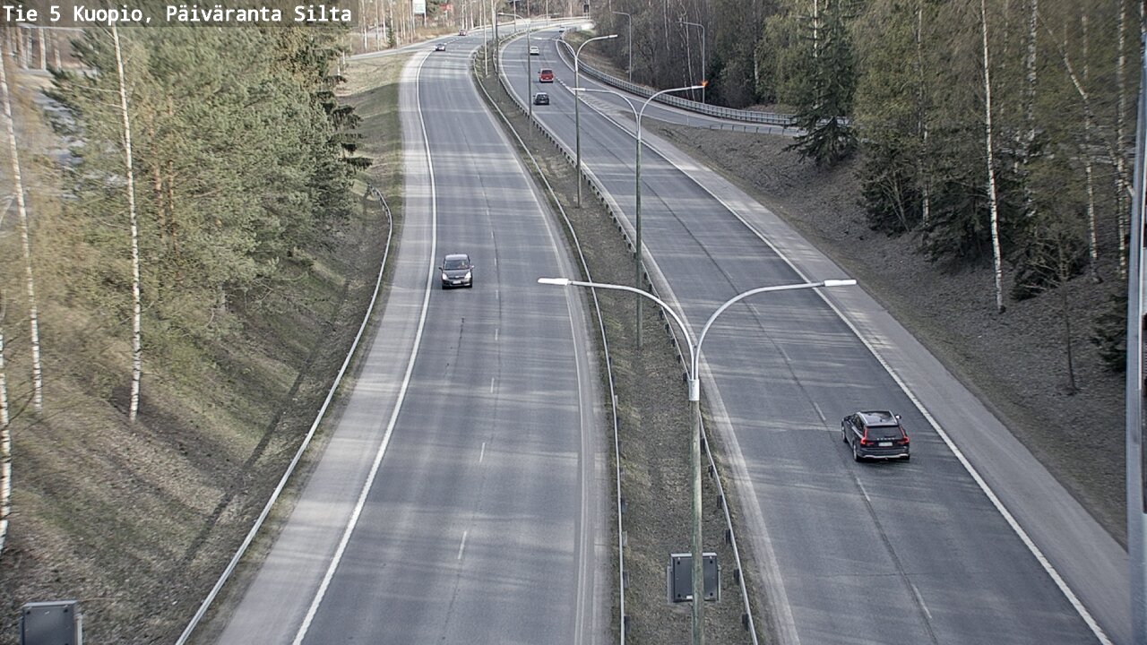 Weather Camera Image Väg 5 Kuopio, Päiväranta silta, Kuopio, Pohjois-Savo