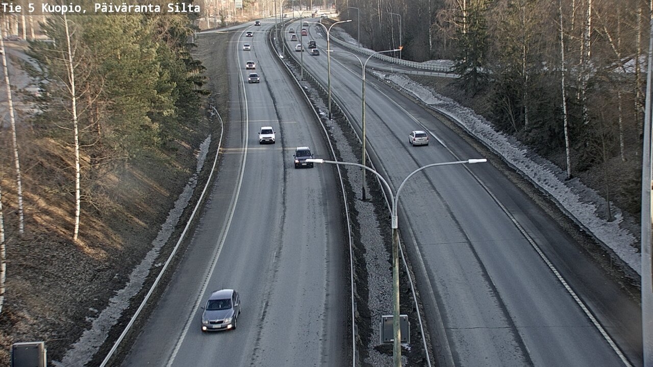Kelikamerat Kuva Tie 5 Kuopio, Päiväranta silta, Kuopio, Pohjois-Savo