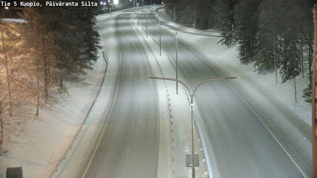 Weather Camera Image Väg 5 Kuopio, Päiväranta silta, Kuopio, Pohjois-Savo