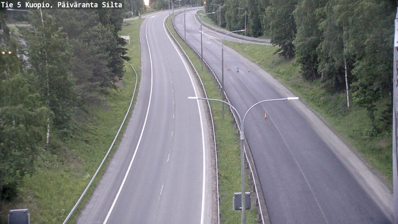 Weather Camera Image Road 5 Kuopio, Päiväranta silta, Kuopio, Pohjois-Savo