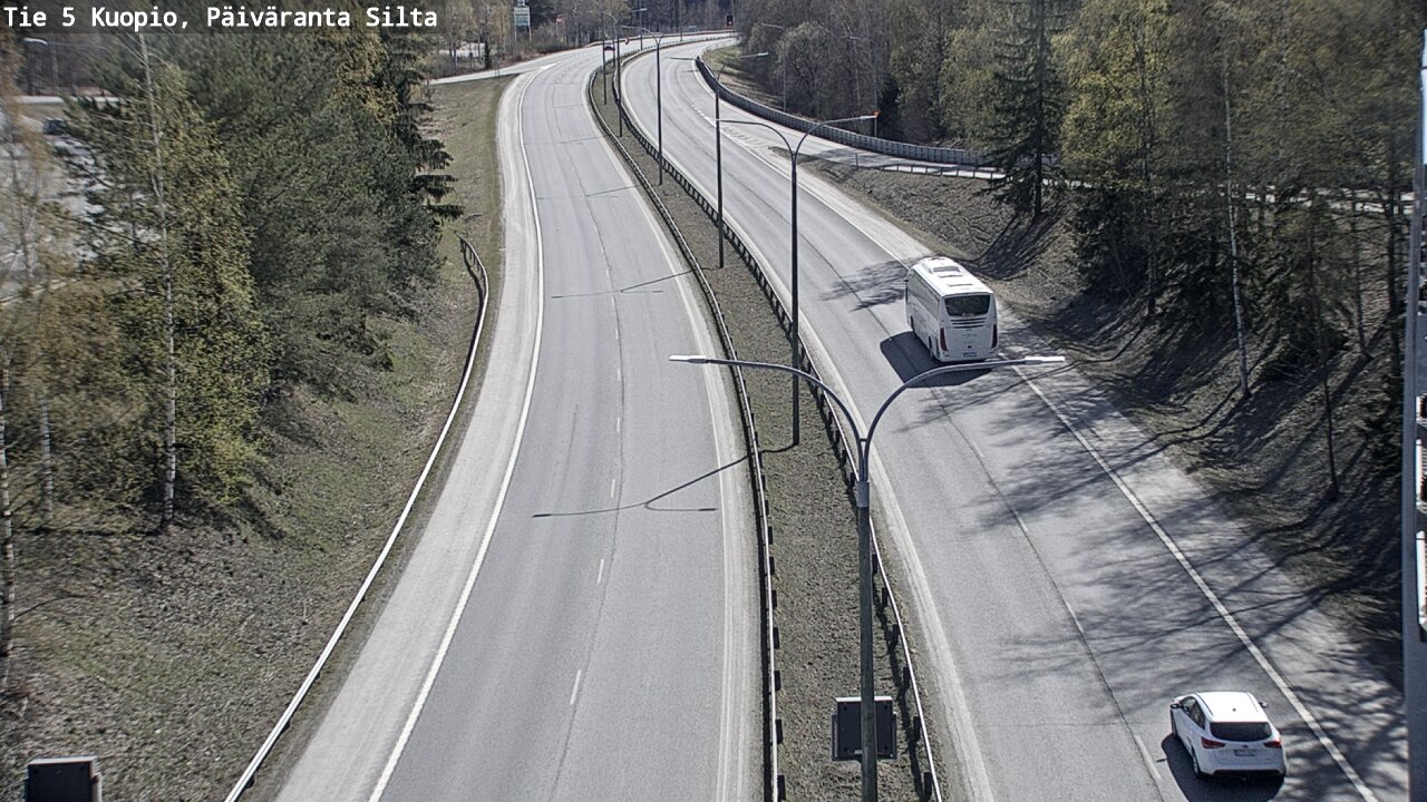 Weather Camera Image Väg 5 Kuopio, Päiväranta silta, Kuopio, Pohjois-Savo