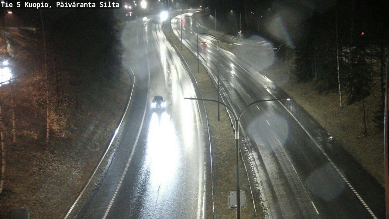 Weather Camera Image Väg 5 Kuopio, Päiväranta silta, Kuopio, Pohjois-Savo