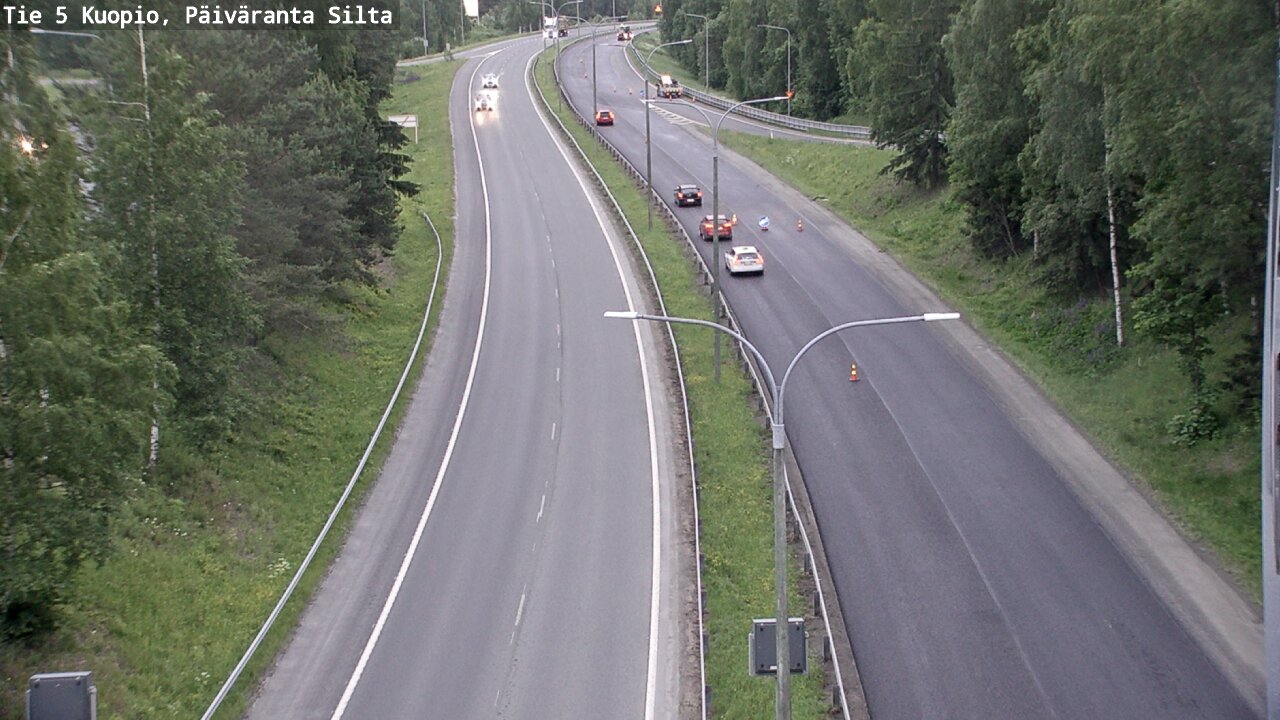 Weather Camera Image Road 5 Kuopio, Päiväranta silta, Kuopio, Pohjois-Savo