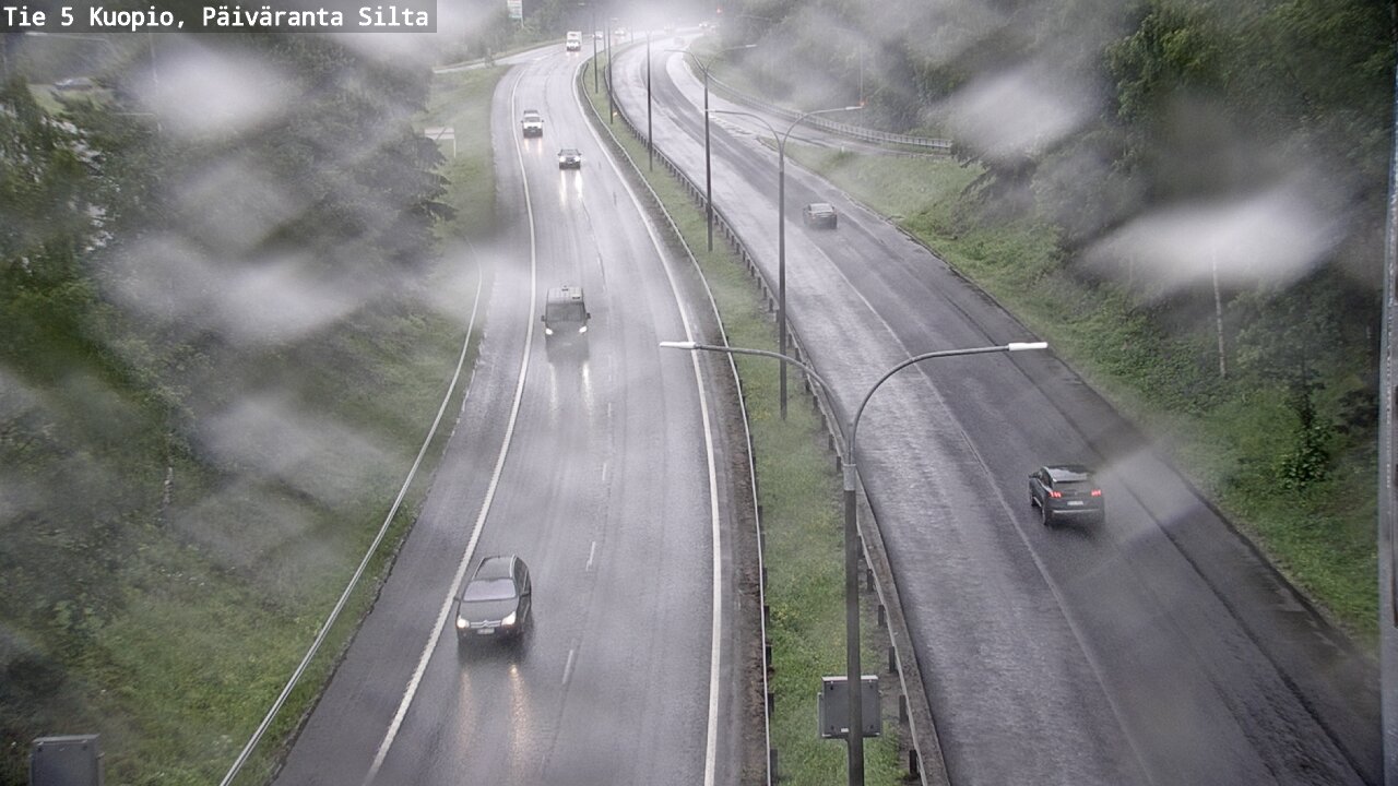 Weather Camera Image Väg 5 Kuopio, Päiväranta silta, Kuopio, Pohjois-Savo