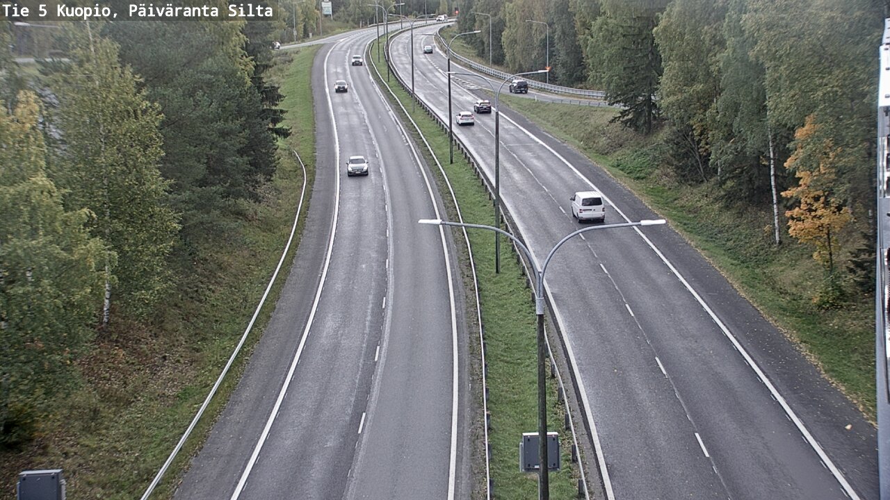 Kelikamerat Kuva Tie 5 Kuopio, Päiväranta silta, Kuopio, Pohjois-Savo
