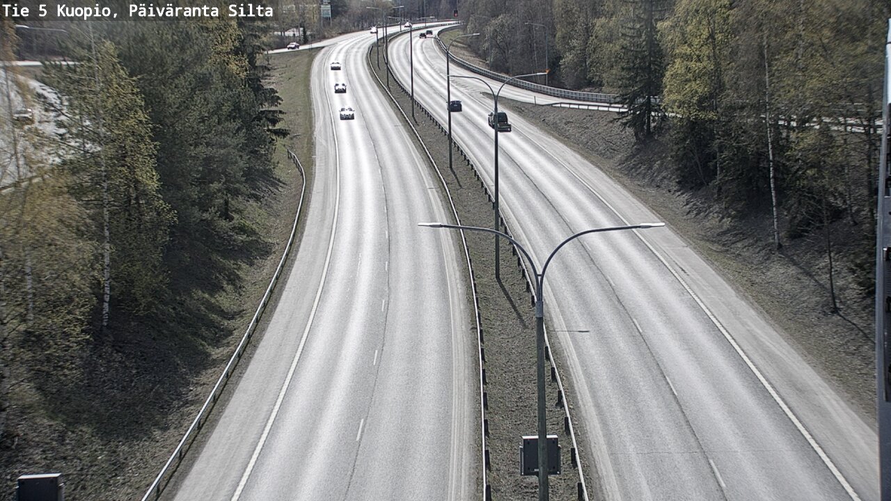 Weather Camera Image Väg 5 Kuopio, Päiväranta silta, Kuopio, Pohjois-Savo