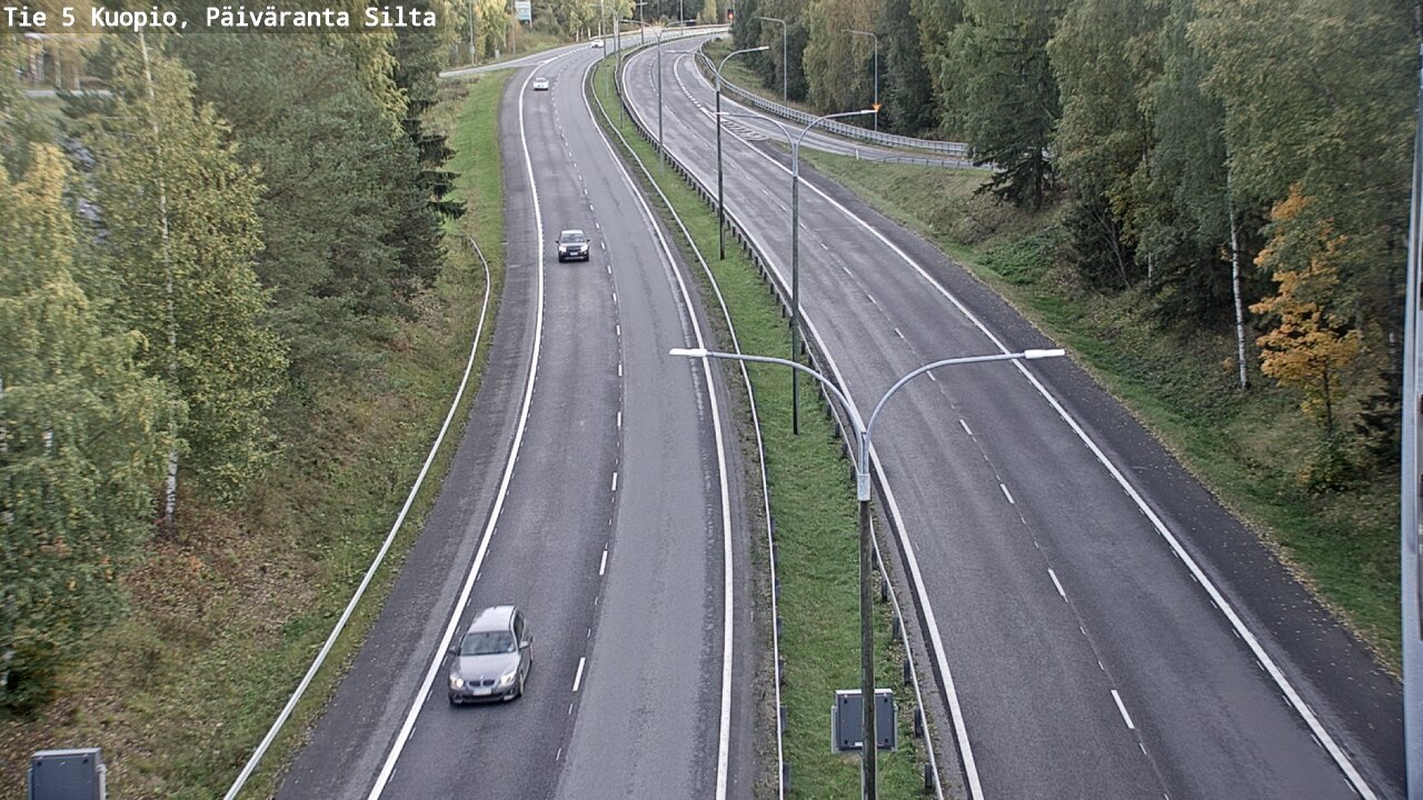 Weather Camera Image Road 5 Kuopio, Päiväranta silta, Kuopio, Pohjois-Savo