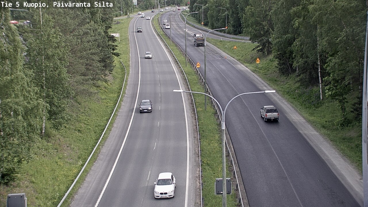 Weather Camera Image Road 5 Kuopio, Päiväranta silta, Kuopio, Pohjois-Savo