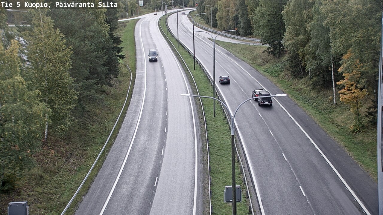 Weather Camera Image Road 5 Kuopio, Päiväranta silta, Kuopio, Pohjois-Savo