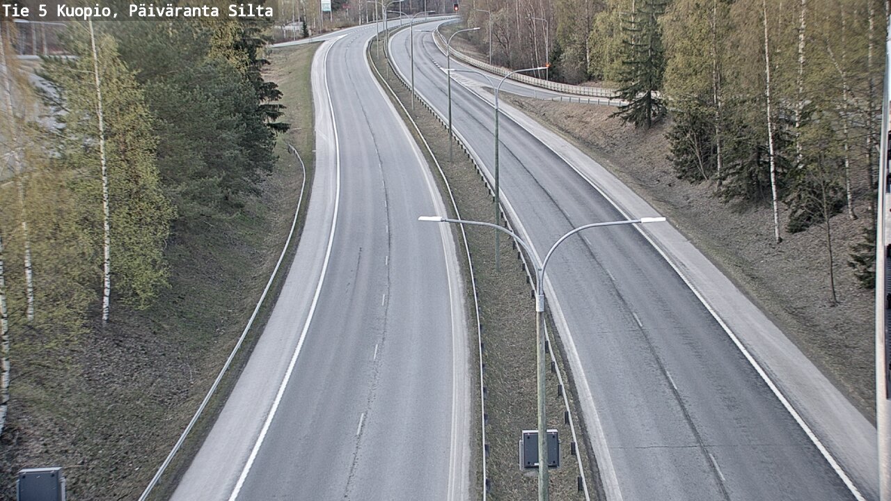 Weather Camera Image Väg 5 Kuopio, Päiväranta silta, Kuopio, Pohjois-Savo