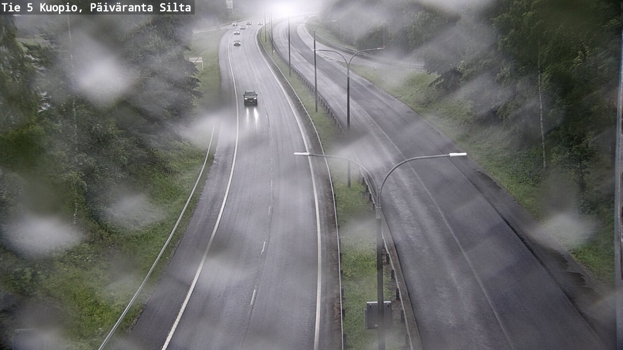 Weather Camera Image Väg 5 Kuopio, Päiväranta silta, Kuopio, Pohjois-Savo