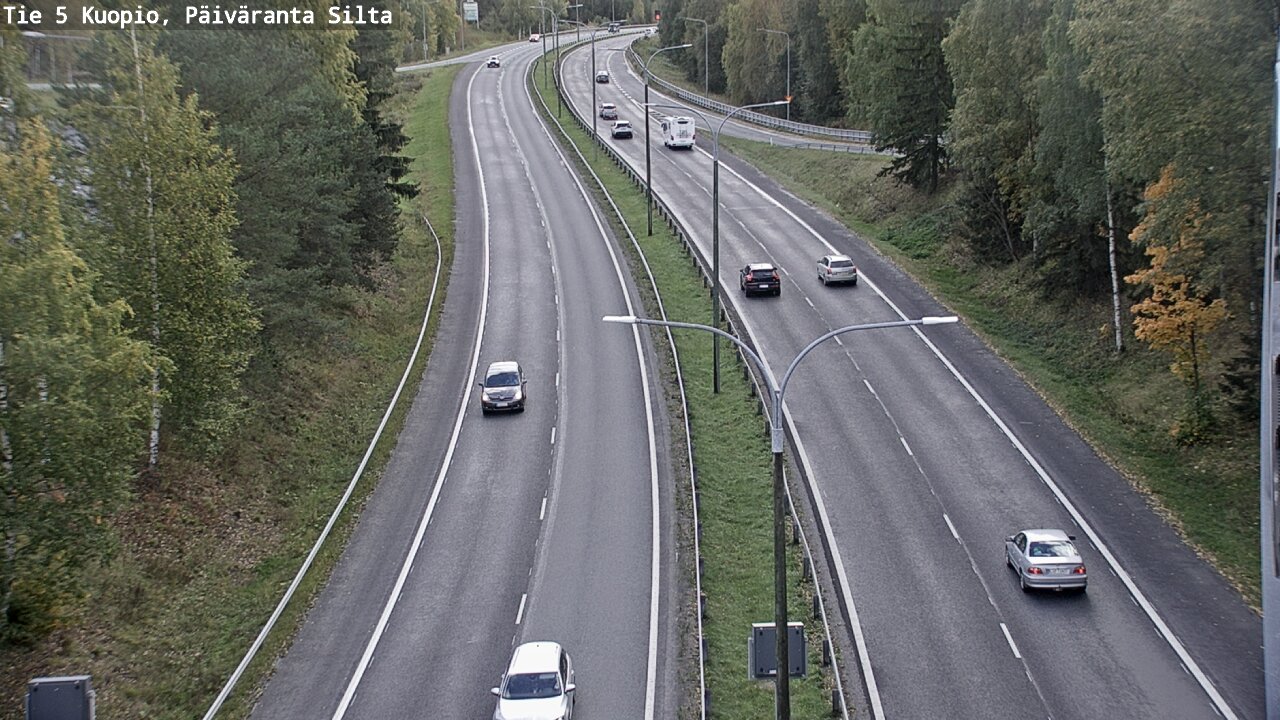 Kelikamerat Kuva Tie 5 Kuopio, Päiväranta silta, Kuopio, Pohjois-Savo