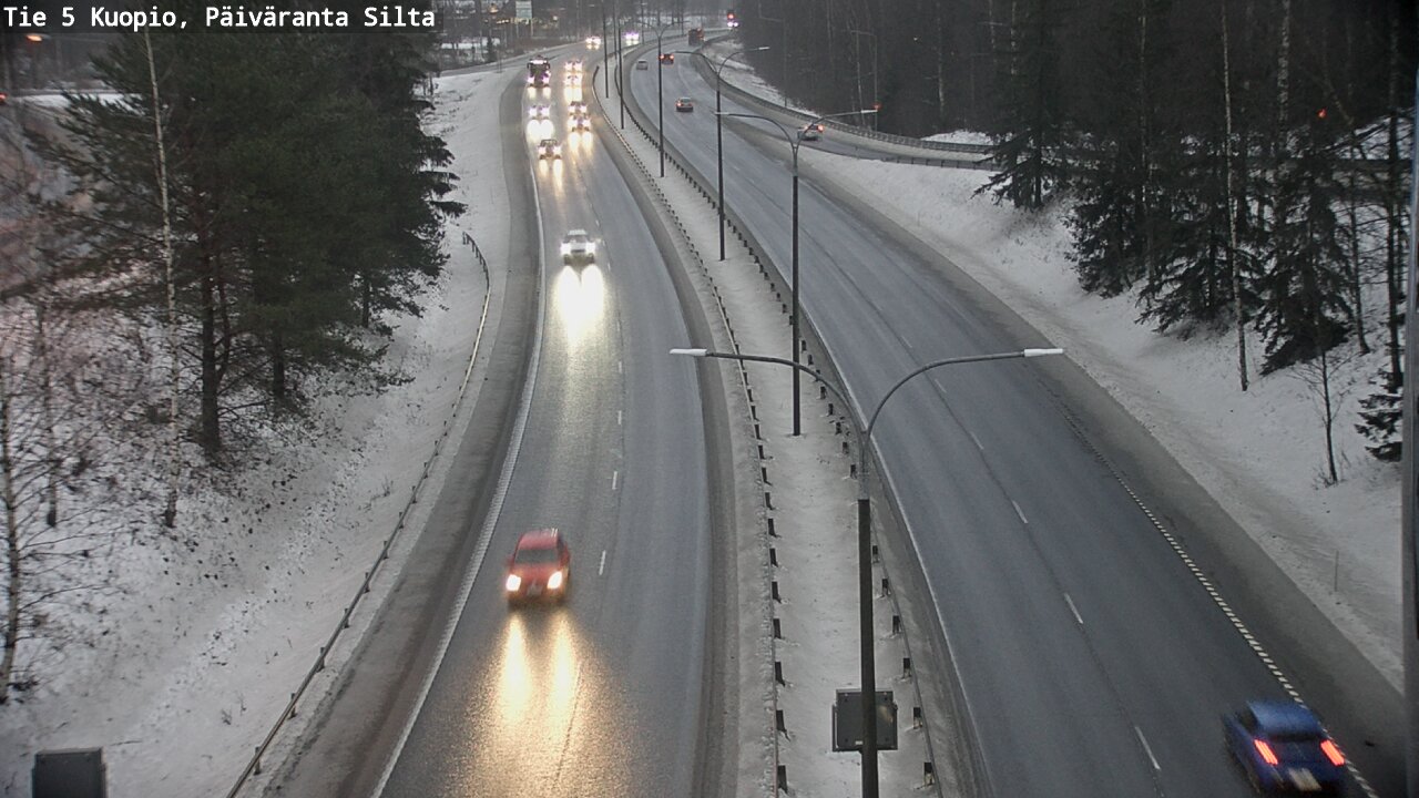 Weather Camera Image Road 5 Kuopio, Päiväranta silta, Kuopio, Pohjois-Savo