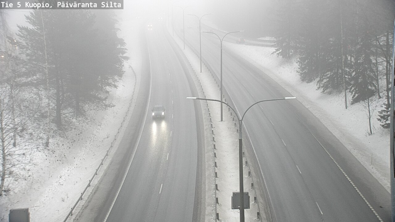 Weather Camera Image Road 5 Kuopio, Päiväranta silta, Kuopio, Pohjois-Savo