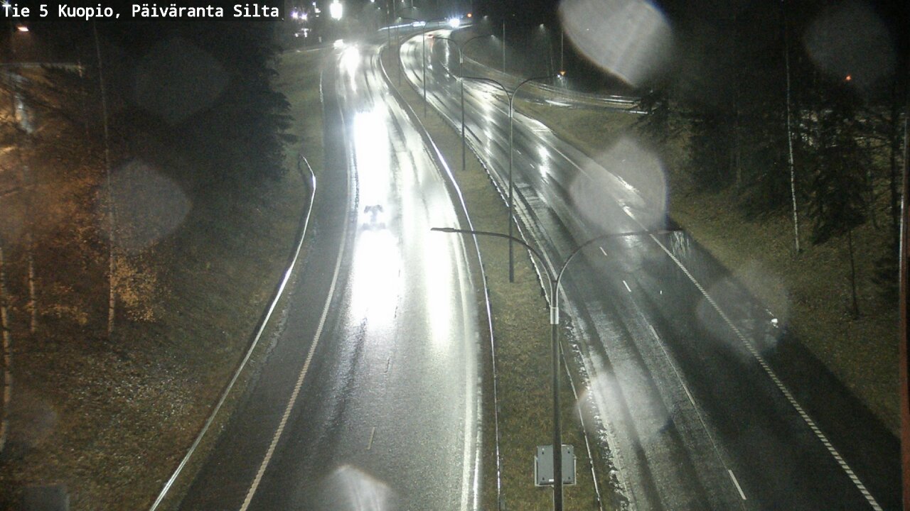 Weather Camera Image Väg 5 Kuopio, Päiväranta silta, Kuopio, Pohjois-Savo