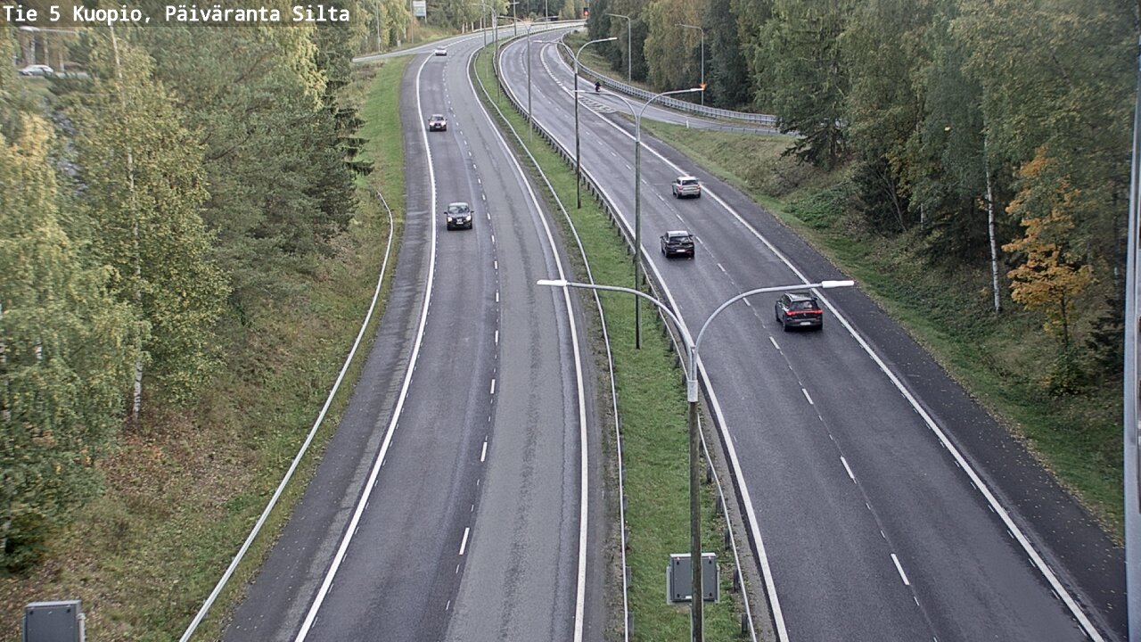 Weather Camera Image Road 5 Kuopio, Päiväranta silta, Kuopio, Pohjois-Savo