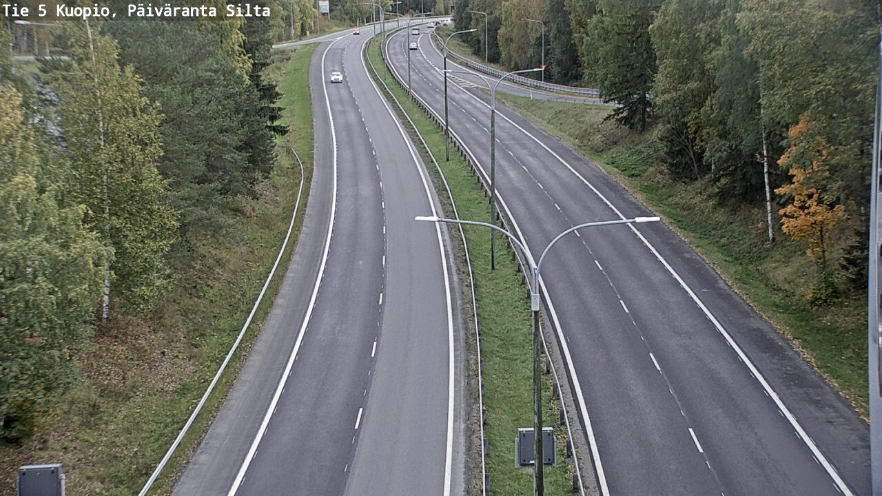 Kelikamerat Kuva Tie 5 Kuopio, Päiväranta silta, Kuopio, Pohjois-Savo