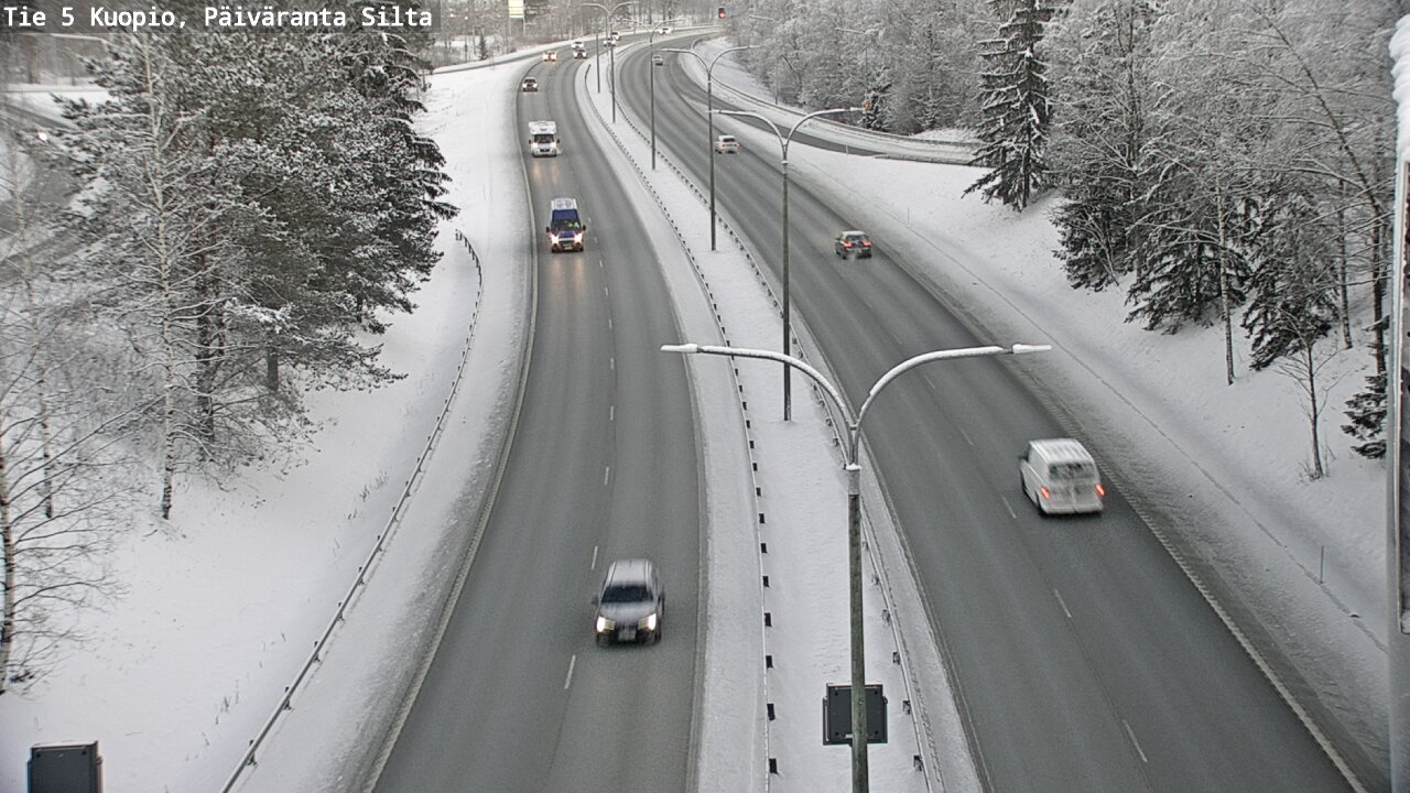 Weather Camera Image Väg 5 Kuopio, Päiväranta silta, Kuopio, Pohjois-Savo