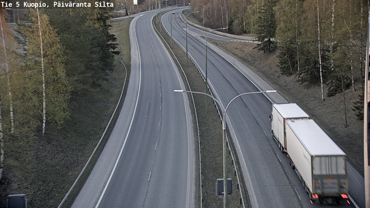 Weather Camera Image Väg 5 Kuopio, Päiväranta silta, Kuopio, Pohjois-Savo