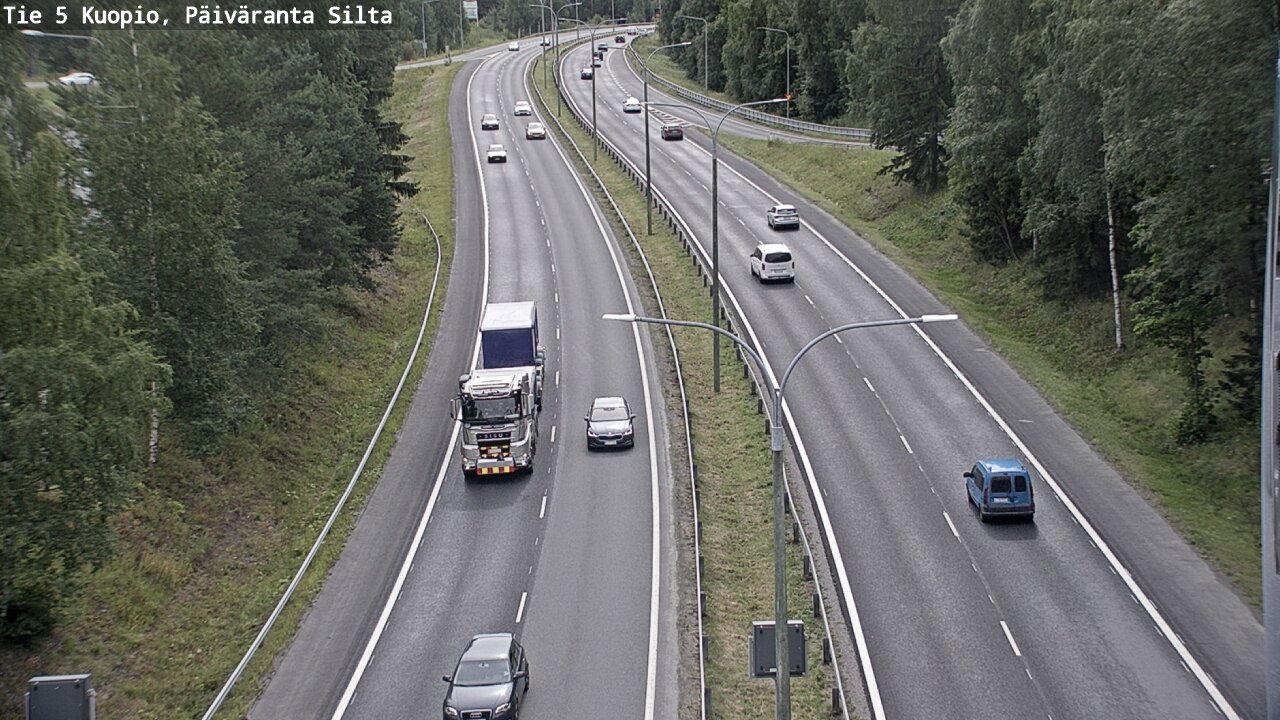 Weather Camera Image Road 5 Kuopio, Päiväranta silta, Kuopio, Pohjois-Savo
