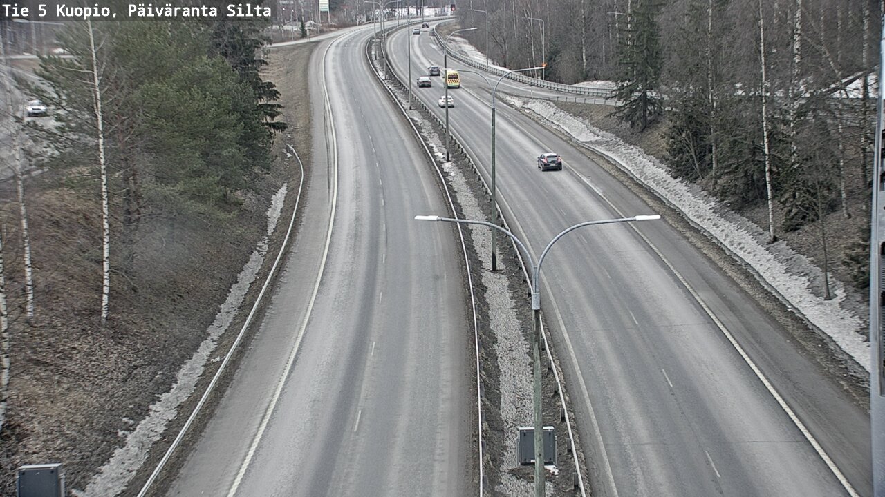 Kelikamerat Kuva Tie 5 Kuopio, Päiväranta silta, Kuopio, Pohjois-Savo