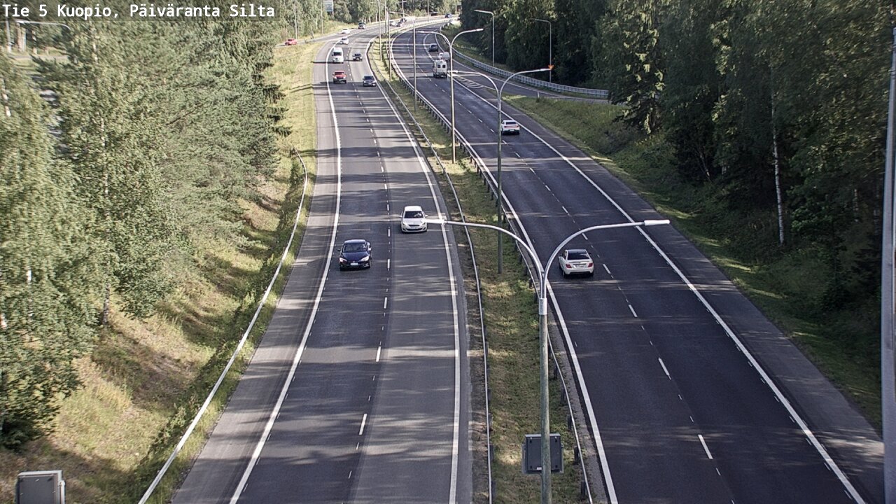 Kelikamerat Kuva Tie 5 Kuopio, Päiväranta silta, Kuopio, Pohjois-Savo