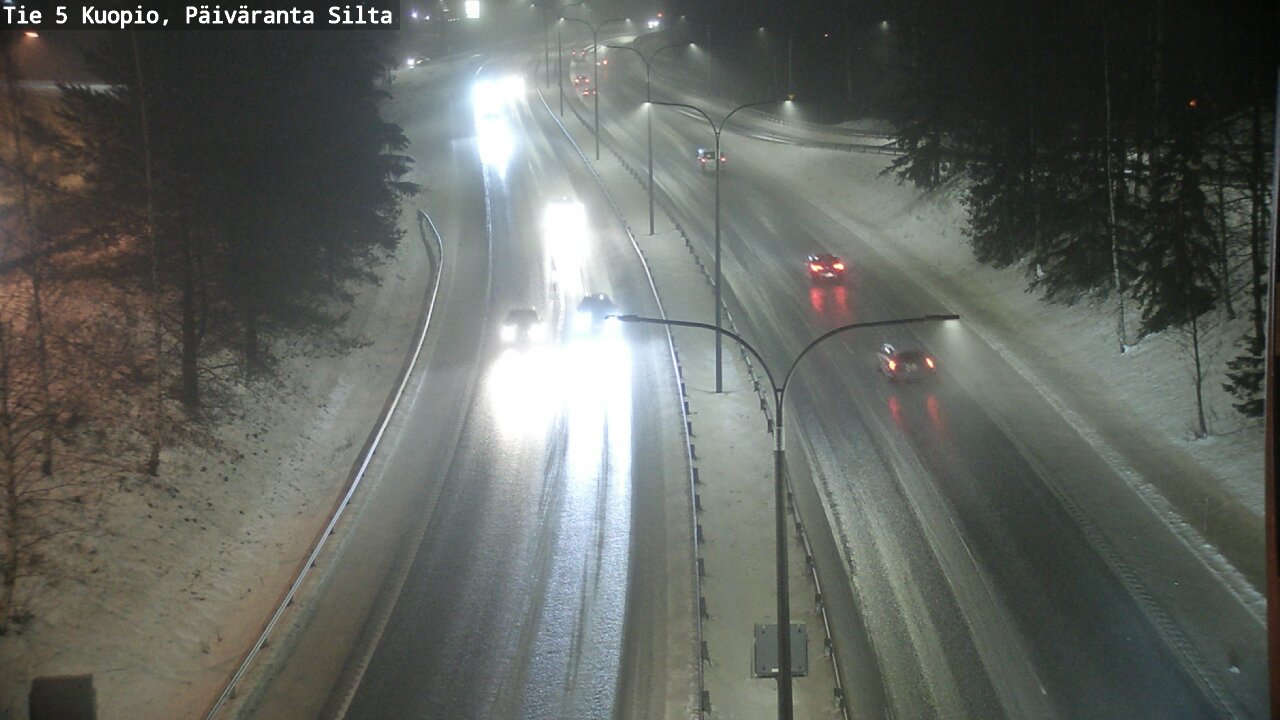 Weather Camera Image Road 5 Kuopio, Päiväranta silta, Kuopio, Pohjois-Savo