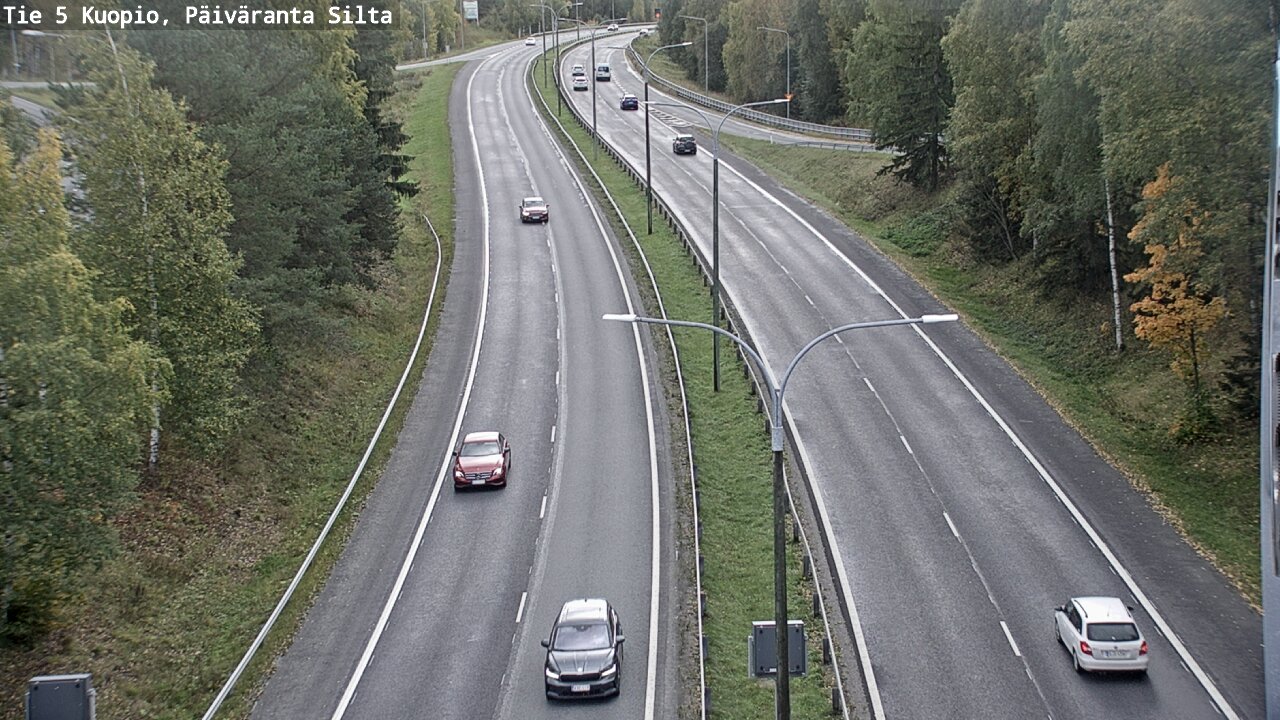 Kelikamerat Kuva Tie 5 Kuopio, Päiväranta silta, Kuopio, Pohjois-Savo
