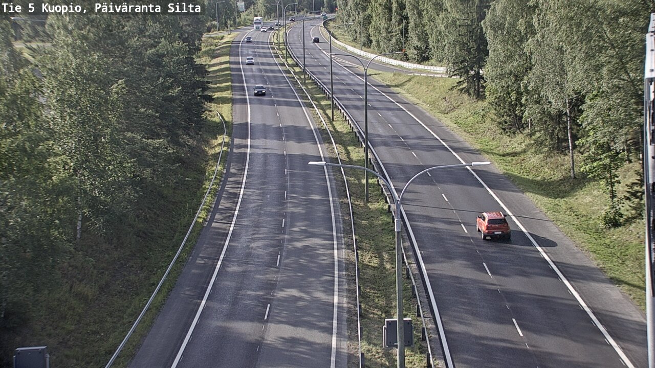 Weather Camera Image Road 5 Kuopio, Päiväranta silta, Kuopio, Pohjois-Savo