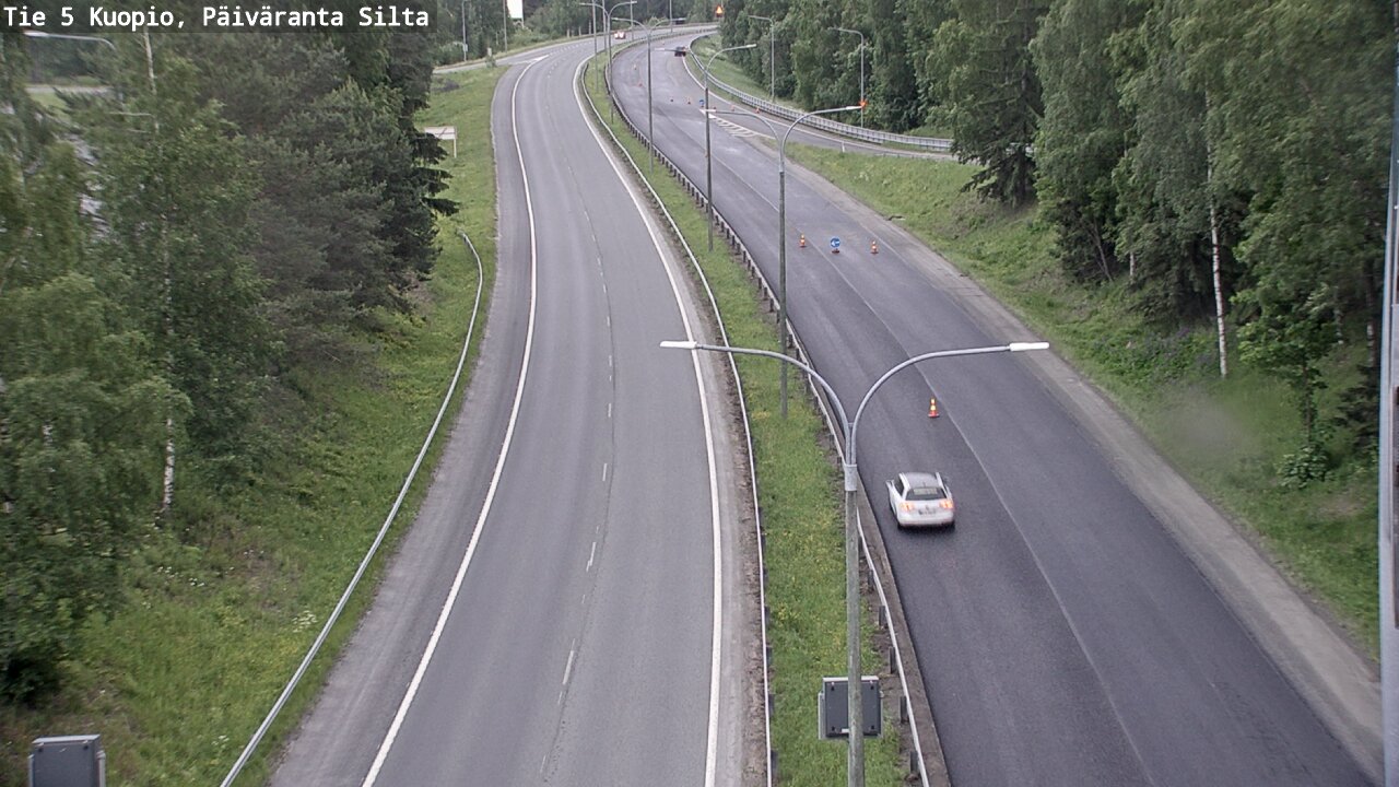 Weather Camera Image Road 5 Kuopio, Päiväranta silta, Kuopio, Pohjois-Savo