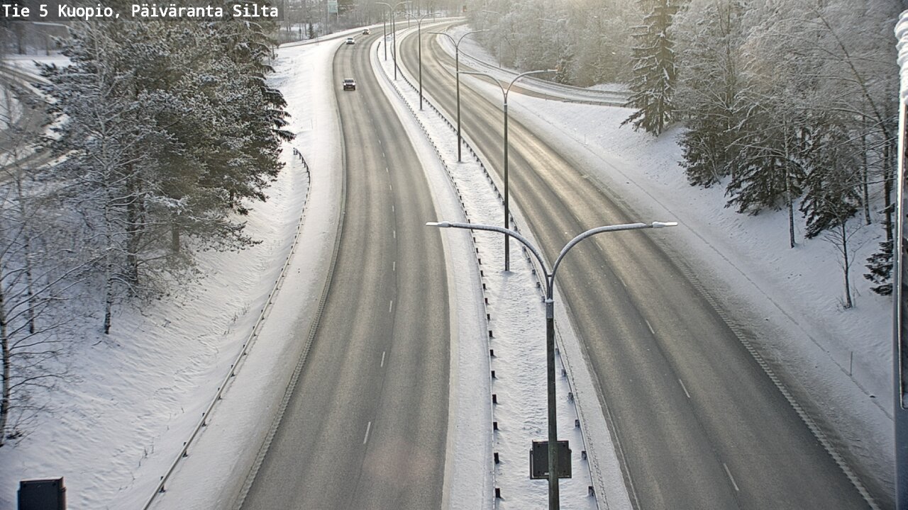 Weather Camera Image Väg 5 Kuopio, Päiväranta silta, Kuopio, Pohjois-Savo