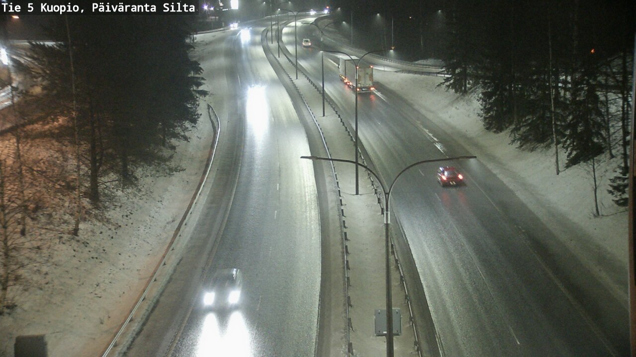 Weather Camera Image Road 5 Kuopio, Päiväranta silta, Kuopio, Pohjois-Savo