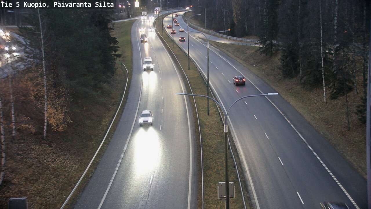 Weather Camera Image Väg 5 Kuopio, Päiväranta silta, Kuopio, Pohjois-Savo